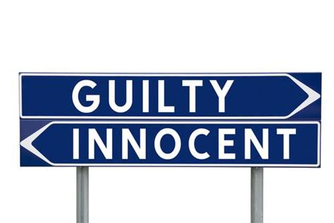 not guilty versus innocent